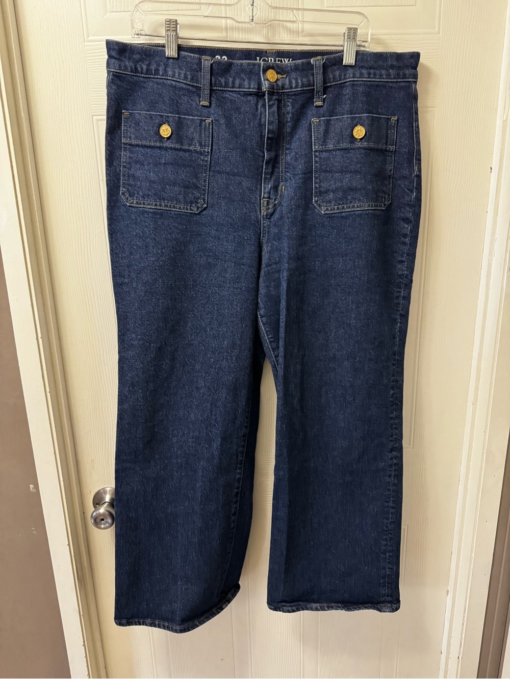 J. Crew Dark Blue Straight-Leg Women's Jeans